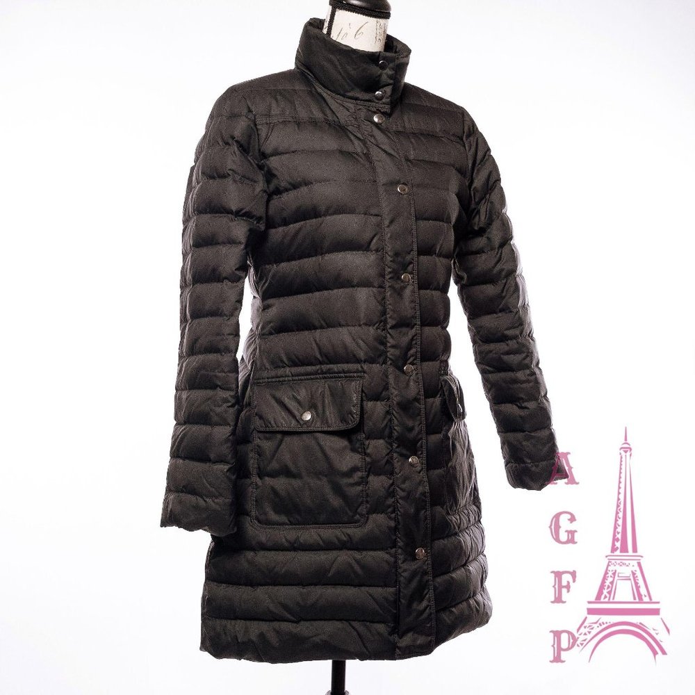 Theory long black puffer coat - Picture 2 of 14